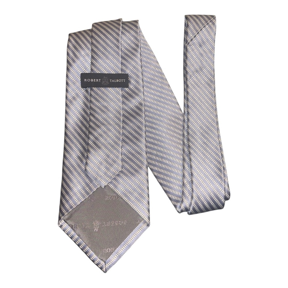 Robert Talbott Silver Diagonal Pattern Tie - image 1
